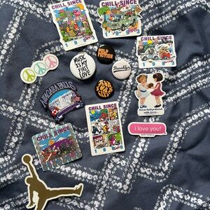Brandy Melville stickers and pins